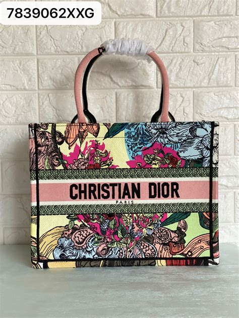 christian dior book tote used.